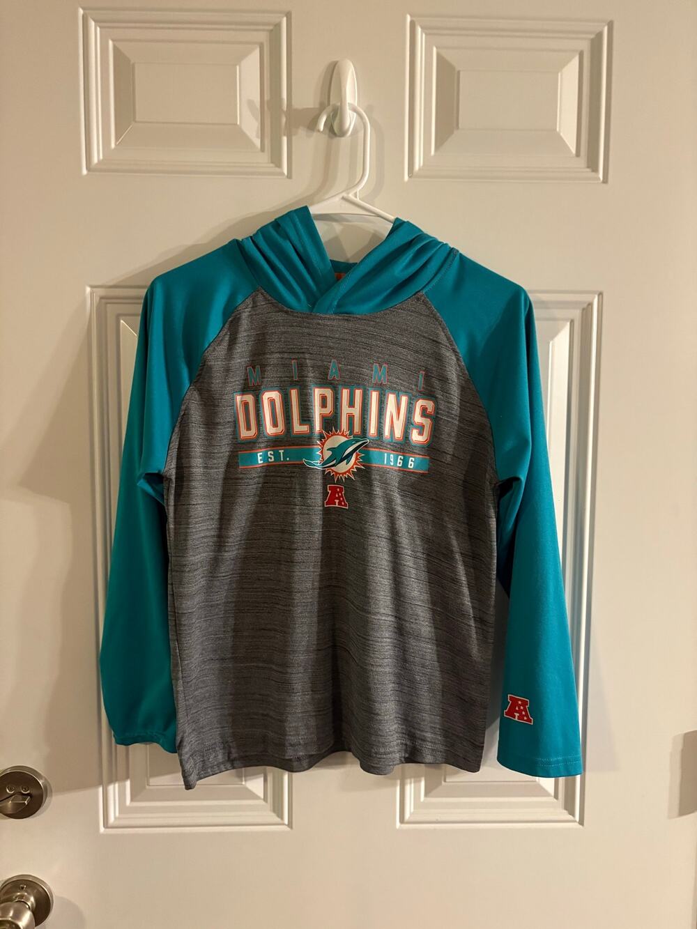NFL Team Apparel Miami Dolphins Youth L (14–16) Hoodie